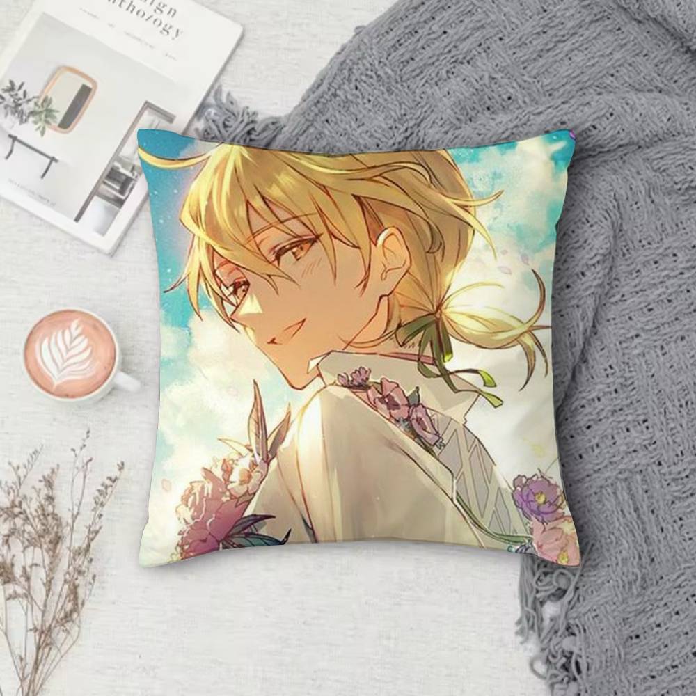 

Ensemble Stars Anime Doublesided Printed Square Pillow Cover Decorative Cushion Cover for Sofa Bedroom Bedside 30X30cm