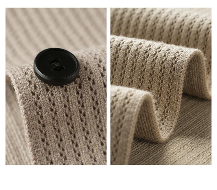 Woodpecker Men's Autumn Knitted Cardigan: Business Casual, Fashionable & Versatile for Middle-Aged Men