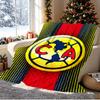 Club America Pattern Blanket for Home Decoration, Bed, Sofa, Car Travel, Camping, Suitable for All Seasons, Birthday Christmas Gift