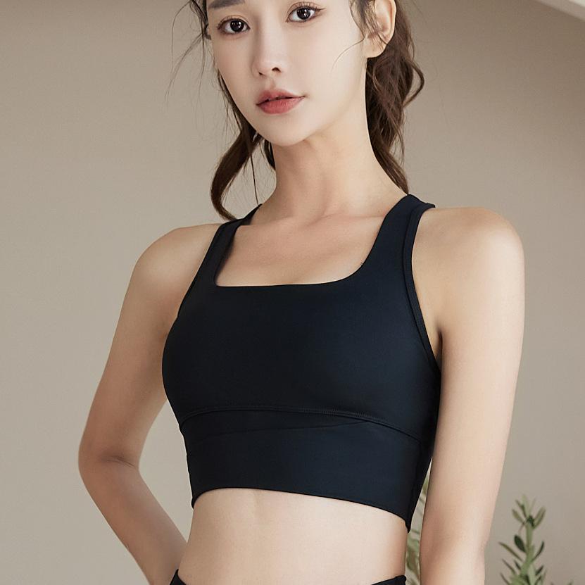 Women's Shockproof Sports Bra - Summer Yoga Fitness Vest with Stylish Back Design