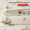 100% Cotton Coarse Cloth Bed Sheet & Summer Duvet Cover with Pillowcase - Xinjiang Pure Cotton, Thick and Single Piece, Three-Piece Set