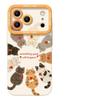 Kitten is suitable for iPhone17 mobile phone case Apple 14 cute pet 16promax soft 15 lanyard literary case 13