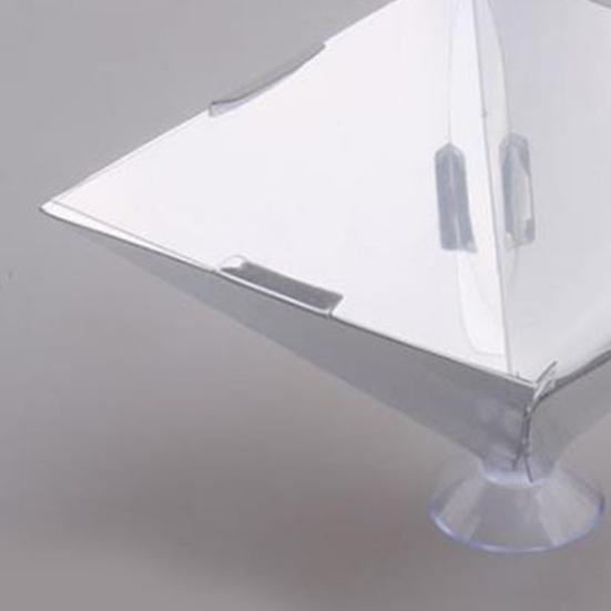 3D Hologramová pyramidová projekční jednotka s mini přísavkou Přenosné univerzální mobilní chytré telefonní 3D holografické projekční zařízení