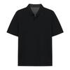 BASSO Solid Button-Down Short Sleeve Collared T-Shirt (Bsy2Kt52A)