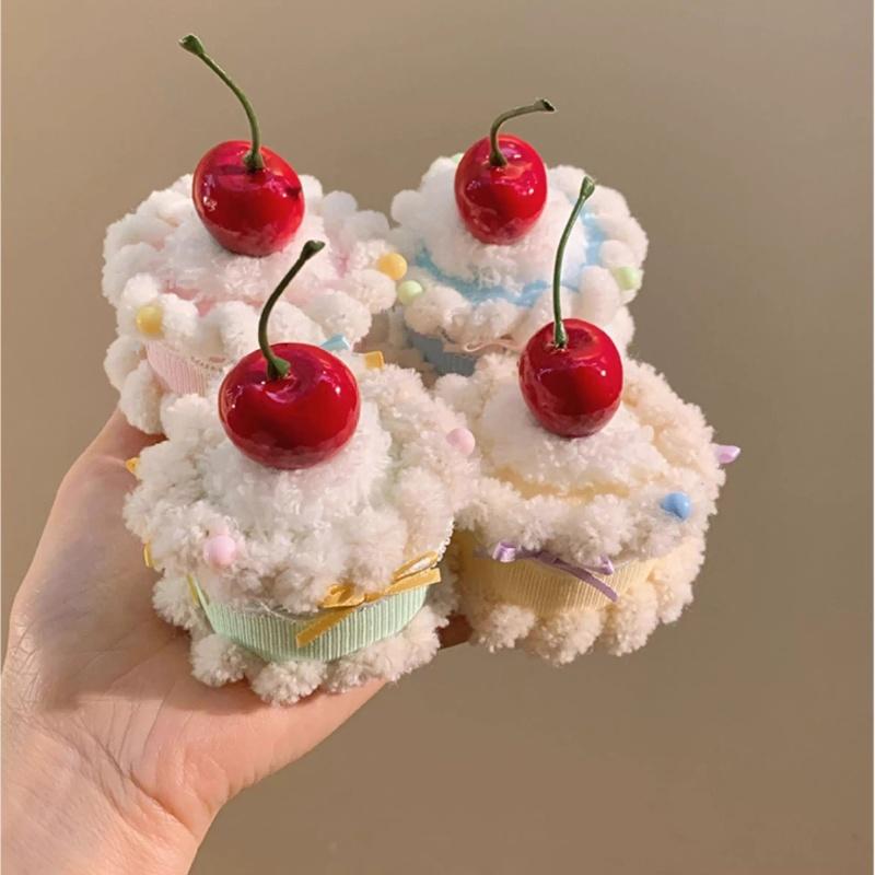 Cute Cherry Cake Hair Clip Women'S Birthday Hat Headwear Hairpin Photography Atmosphere Sense Props Hair Accessories Gift