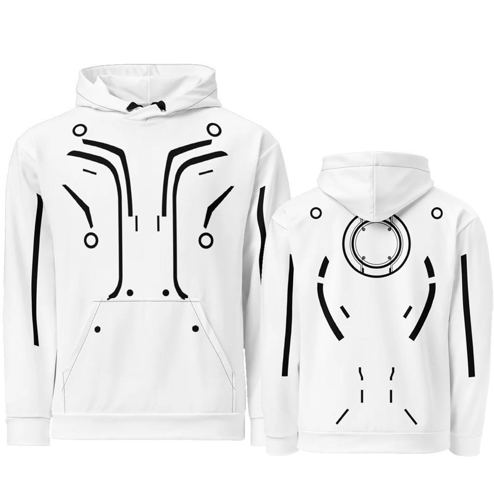 TRON Ares Cosplay Halloween Hoodies Long Sleeve Fashion Fleece Sweatshirts NIN Nine Inch Nails Band Print Pullovers Unisex