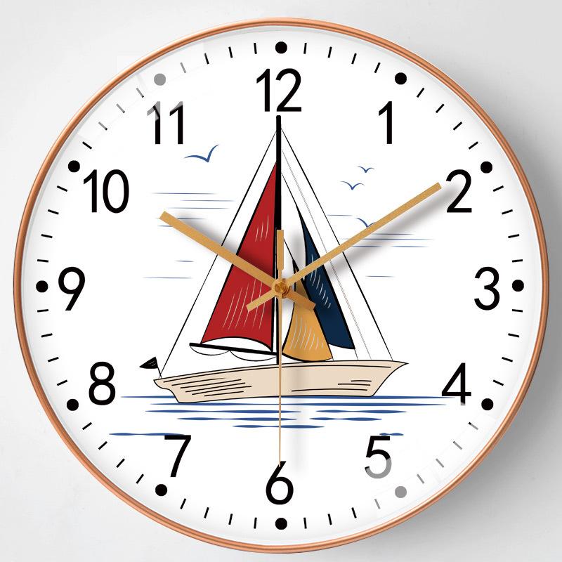 Classic Hanging Wall Clock, Easy Install Decor for Home & Office