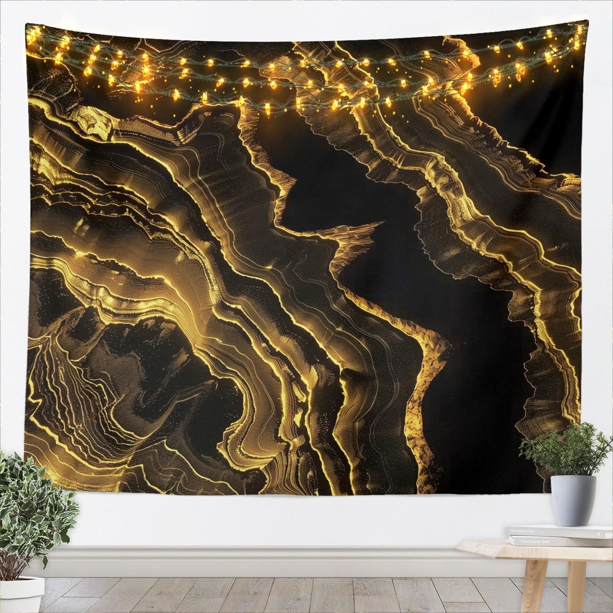 Abstract Tapestry Large Black And White Wall Hanging Blanket Modern Wall Art For Living Room Bedroom Decoration Watercolor 70x100CM