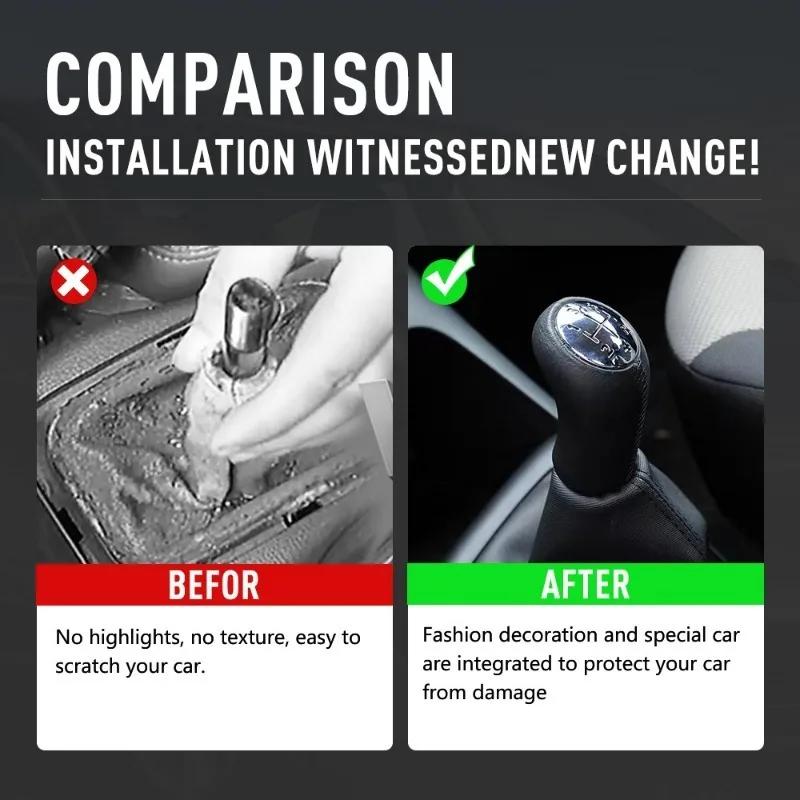 17 mm för RENAULT CLIO MK3 3 III MEGANE MK2 SCENIC MK2 5-växlad växelspaksknopp Stickhuvud Bilväxelspakshandtag