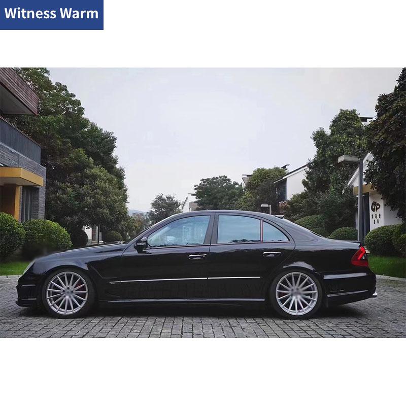 For W211 E350 Car Body Kit FRP Unpainted Front Bumper Rear Bumper Side Skirts for Mercedes Benz W211 E280 E550 05-10