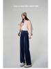 Spring Women's Retro Velvet Wide-Leg Pants - Loose, Casual, High-End, 400g