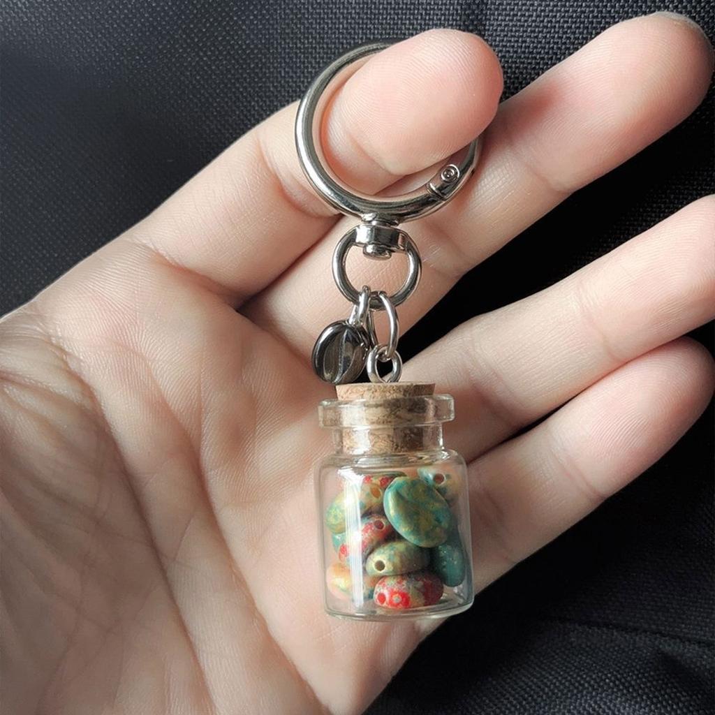 Miniature Coffee Bean Bless Bottle Pendant For Good Luck And Personal Style Crafted From High Quality Acrylic And Alloy