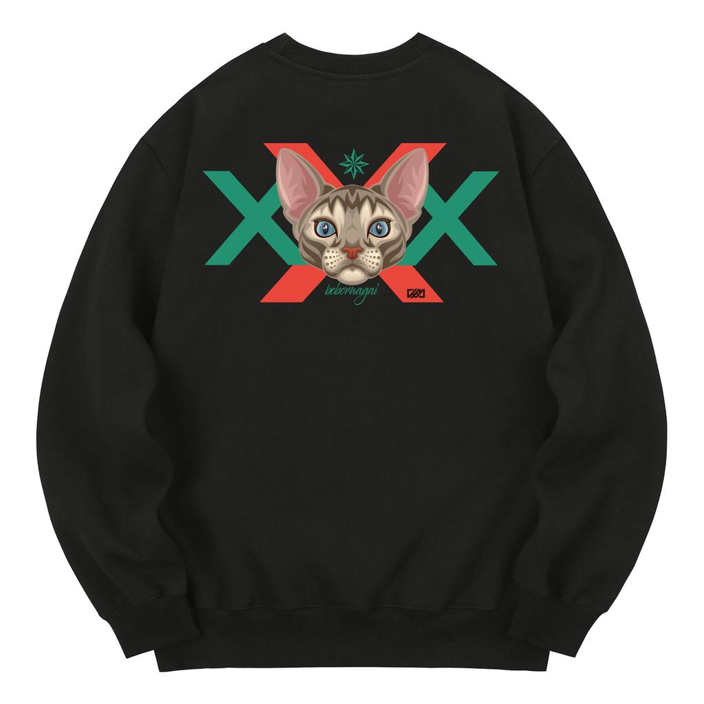 KAN6312 Kmb0034 Sphinx X Fleece-Lined Sweatshirt - Black