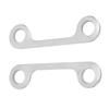 Silver Metal Outboard Motor Water Pump Housing Pressure Plate (2 Pcs), Model 63V-44328-00.