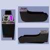 AuoKeer Console Box for Honda New Breathing Bench Custom Armrest Console with USB Easy Armrest Storage Specific Design N-BOX JF5/JF6/JF4/JF3 - Lamp,