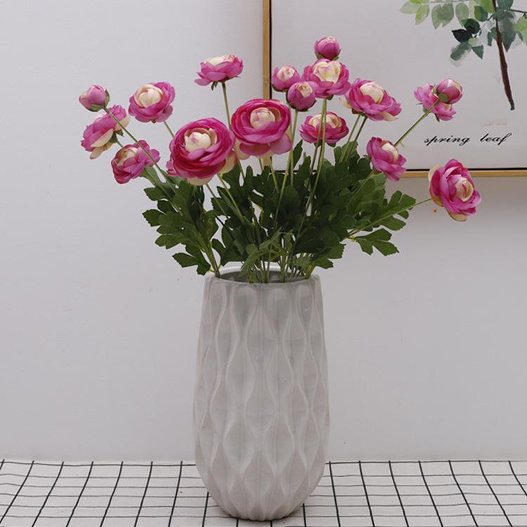 1PCS Artificial 4 Heads Lotus Flower Bouquets Simulated Flower Ornaments Indoor Decorations