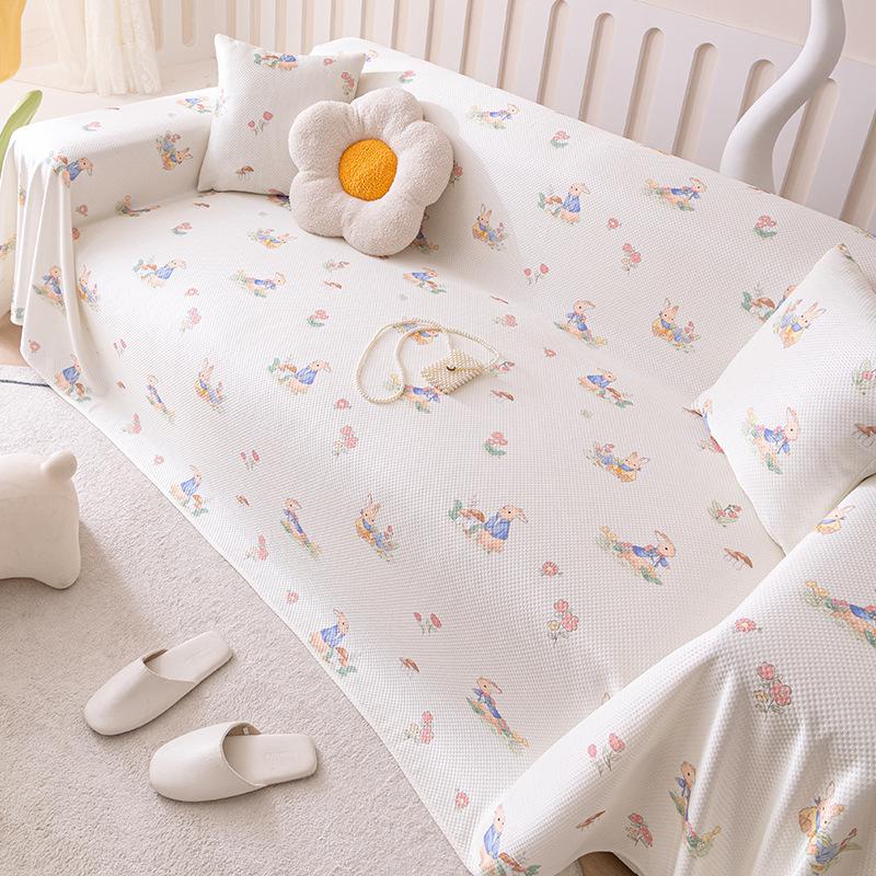 Summer Cool Sofa Cover Towel New Ice Silk Sofa Cushion Summer All-inclusive Sofa Blanket