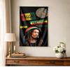 Bob Marley Aesthetic Tapestry Psychedelic Art Ideal for Dorm Wall Balcony Living Room Indoor Hand Painted Style Gift for New Home