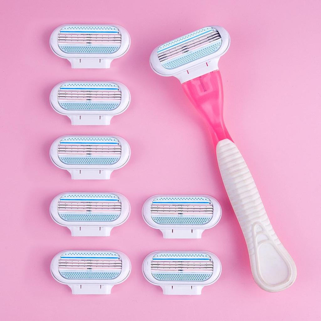 Women's Triple-Blade Razor for Underarm and Pubic Hair Shaving