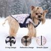 Winter Dog Coat Reflective Pet Clothes With Harness For Small Medium Dogs Cat Waterproof Cozy Puppy Jacket Yorkie Pug Costume