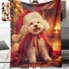 1Pc Cartoon Print Flannel Blanket, High Quality Comfortable for All Seasons, Home Decor, Warmth and Comfort, Perfect for Christmas Birthday Gift