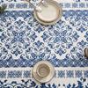 New Chinese Wind Blue and White Porcelain Tablecloth Decoration Dustproof and Heat Insulation Household Dining Table Cloth Coffee Table Tablecloth