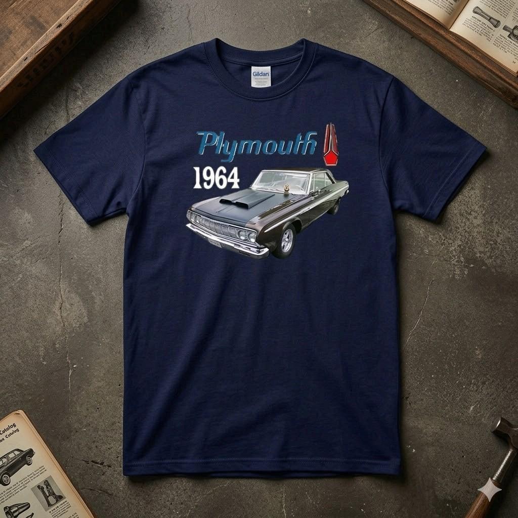 NEW! 1965 Plymouth Mens Shirt Retro Auto Graphic Unisex T-shirt Unisex T-Shirt