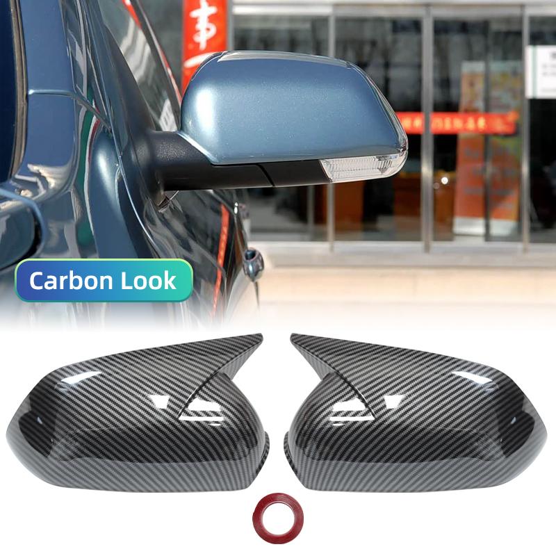 For Skoda Octavia MK2 A5 2004-2008 Glossy Black Side Mirror Cover Cap
