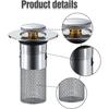 Bathroom Sink Hair Stopper, Pop-Up Sink Drain Strainer, Replacement for American Bathroom Sink Stopper (2 Pack)