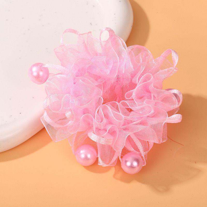 Girls' Flower Hair Tie - Cute Princess Bun Headdress for Performances