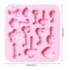 Keys Shaped Chocolate Mold Ice Cube Mould DIY Candy Drip Mold Pudding Molds Fondant Moulds Perfect Gift for Baking Lover