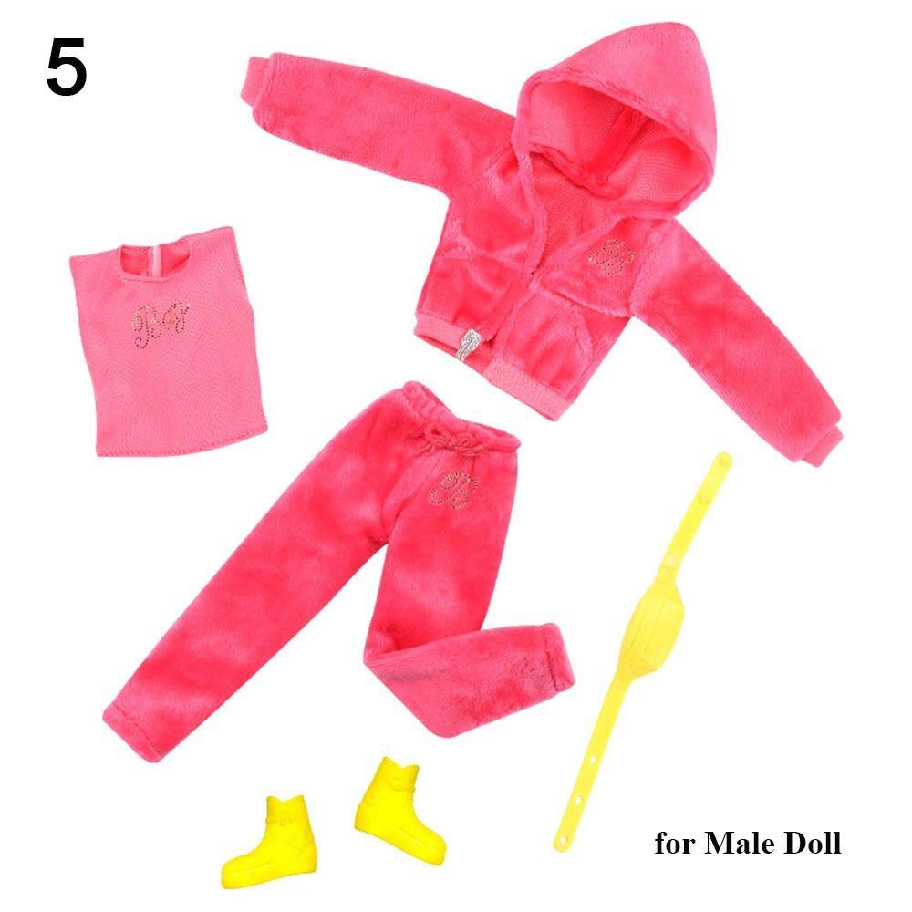 9 Styles Male/Female Doll Clothing 2024 Velvet Sportswear Caps Handmade Clothes  30CM Doll