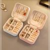 Double Layered Jewelry Storage Box. Earrings, Earrings, Rings, Jewelry Boxes, Portable Jewelry Boxes. Travel Packing