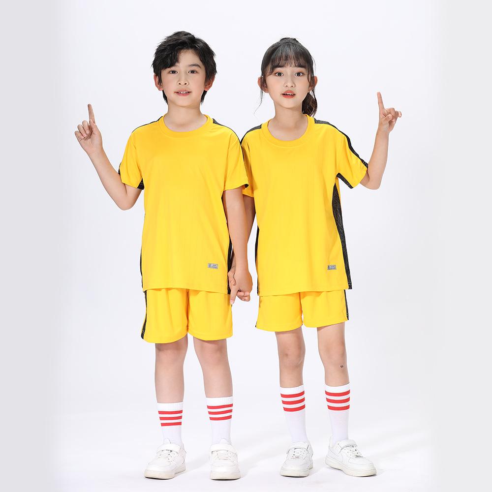 Children'S Sports Suit, Quick-Drying Clothes, Training Clothes, Short-Sleeved Football, Basketball Sports Fitness Pants Suit, Summer Printable Number