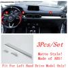 Car Accessories Central Control Dashboard Panel Strip Decor Cover Trim For Mazda CX-5 CX5 2017 - 2024 Carbon Fiber Look / Matte