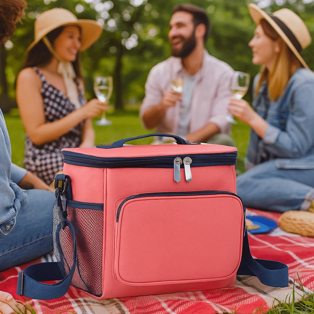 Geantă de picnic portabilă Pânză Oxford Geantă de prânz Geantă termoizolantă multifuncțională Student