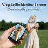 Vlog Selfie Monitor Screen Adjustable Universal Magnetic Mount Stable Wireless Connection Rear Camera Selfie Monitor Screen