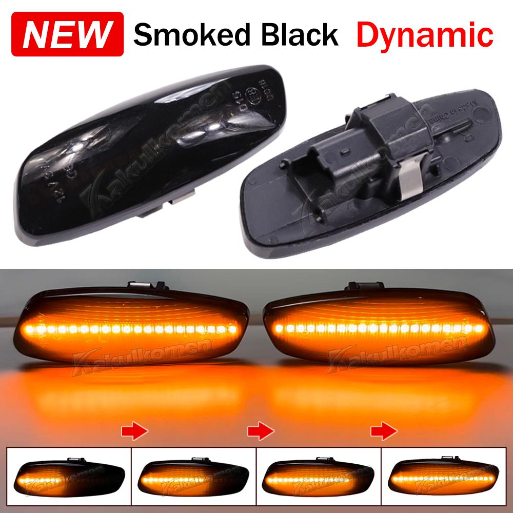 1 Pair For Citroen C3 C4 C5 DS3 DS4 For Peugeot 207 308 3008 5008 RCZ Dynamic LED Side Marker Lights Turn Signal Light Blinker