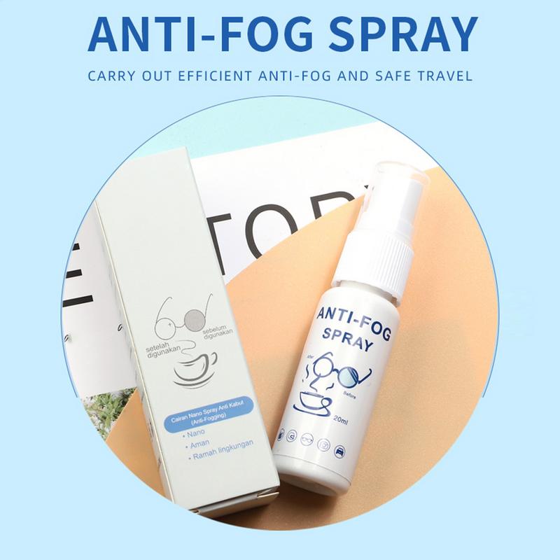 Anti-Fog Spray for Swimming Goggles 20ml Glasses Diving Goggles Lens Cleaner Eyeglasses Solid Antifogging Liquid Mist Eliminator