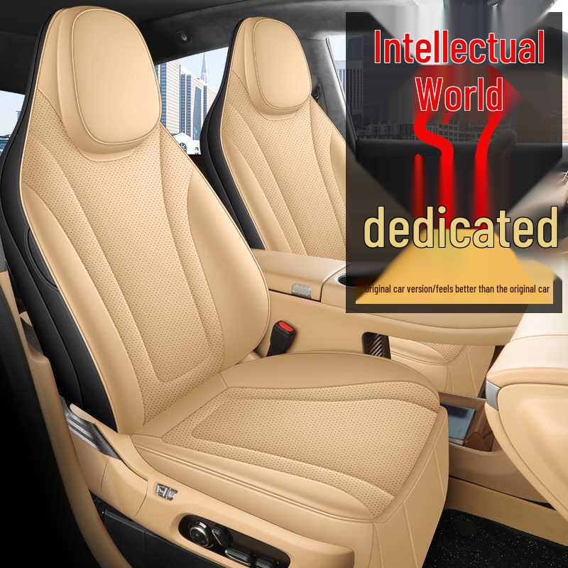 Zhiji S7 26/25 Model Perforated Leather Car Seat Covers - Full Surround, All-Season Cushions.
