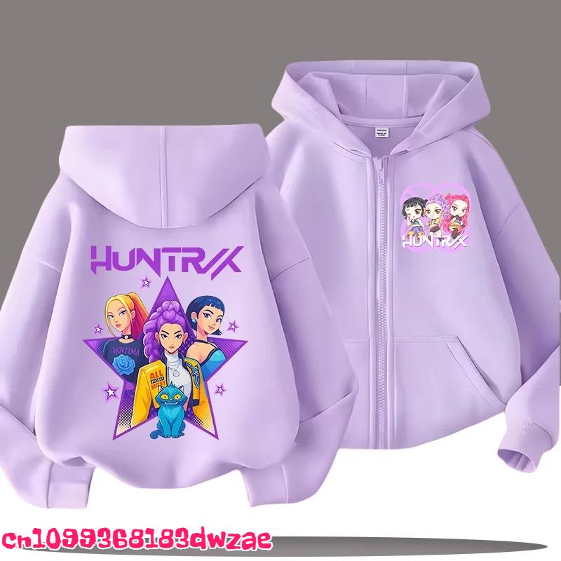 Modischer Anime Grafik Reißverschluss Hoodie Kinder Kapuzenpullover Jungen Mädchen Frühling Herbst Lässige Streetwear Jacke Kinderkleidung