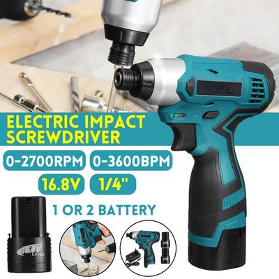 16.8V DC Wireless Impact Electric Cordless Screwdriver Power Tool New Electric Drill Drilling Machine Mini Hand Drill