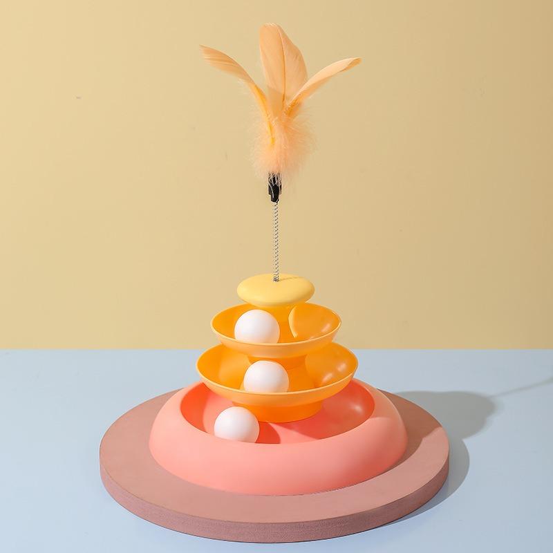 

Игрушки для кошек Карусель Мяч Дразнящий кошачий ... оранжевый