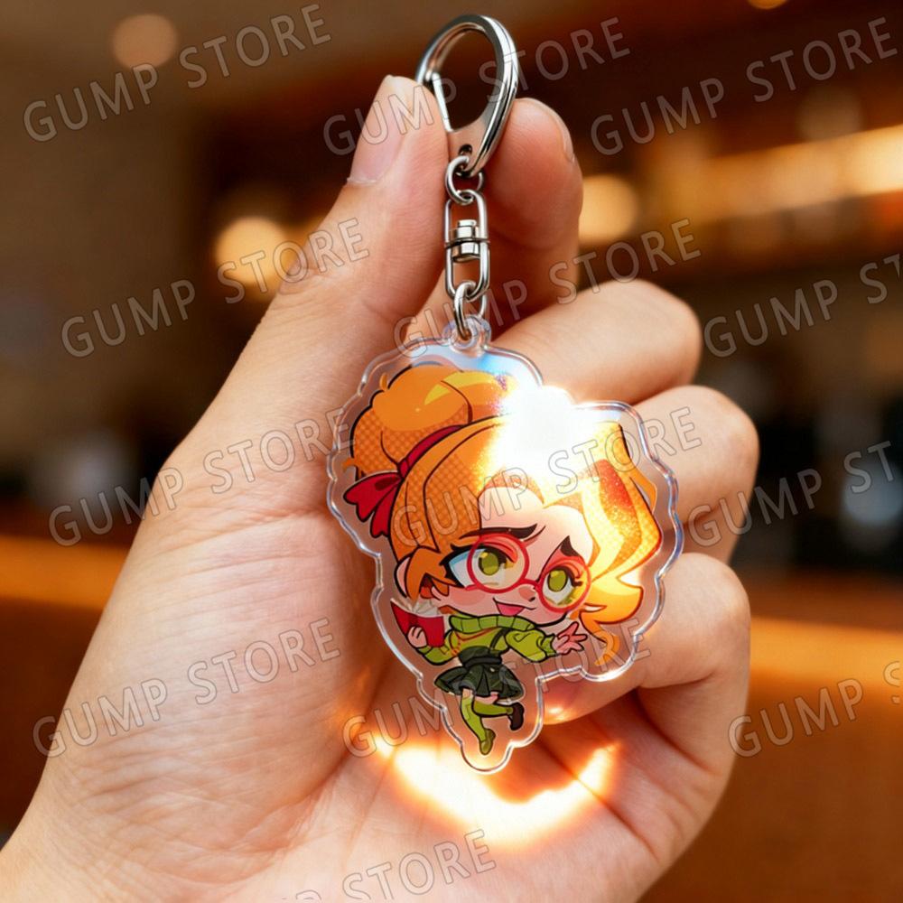 Cute Deadlock Charms Chibi Keychain for Accessorie Shiv Pocket Doorman Drifter Mina Ivy Lash Paige Keyrings Jewelry Manga Gifts