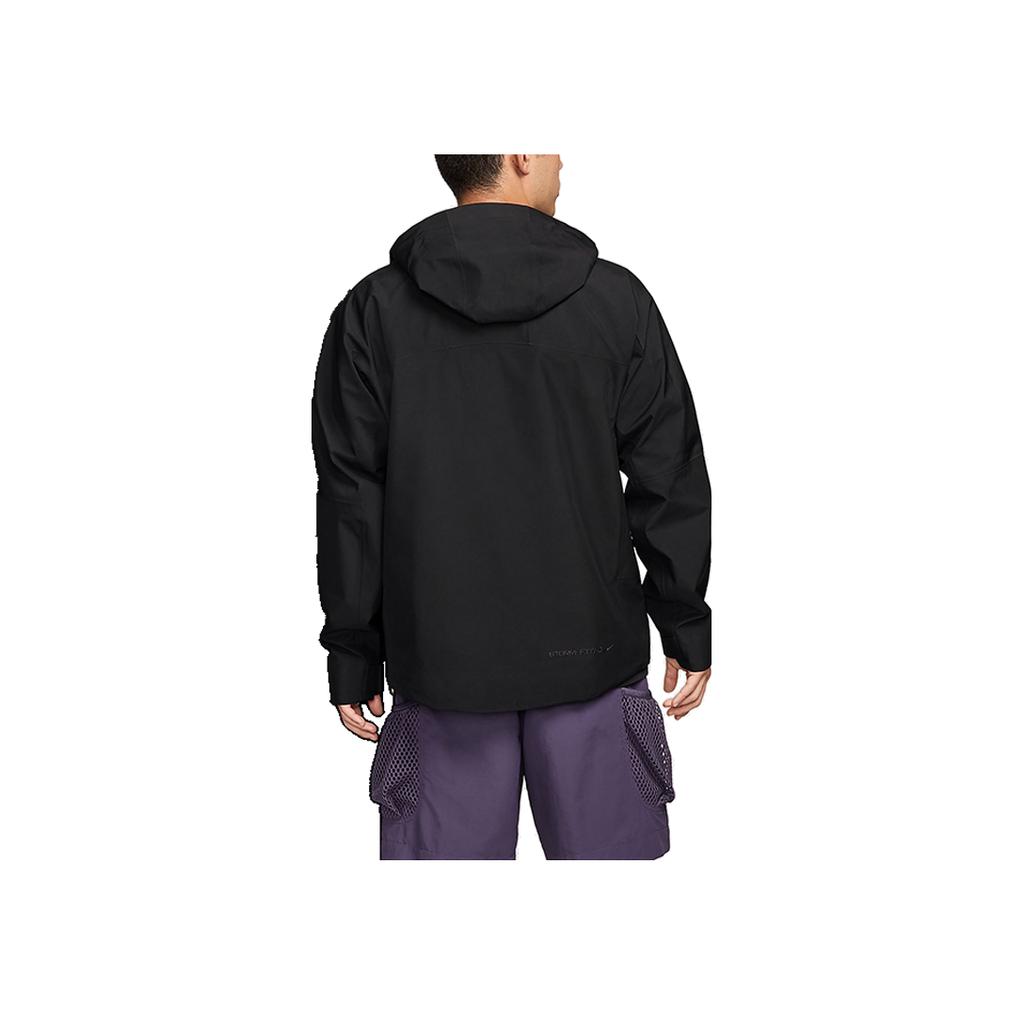 Nike ACG Storm-Fit Adv Gore-Tex Misery Ridge Breathable Hooded Outdoor Hard Shell Waterproof Jacket Unisex Jacket Black Mountain-White FV8642010