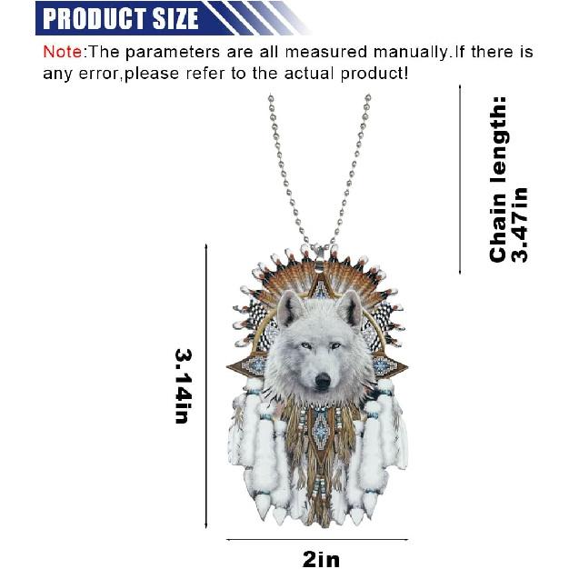 2D Flat Car Rear View Mirror Charm, Acrylic Car Mirror Hanging Ornament for Car Backpack, Christmas Tree Decoration Accessories, Car Interior Pendant