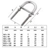U-bolt Yacht accessories 304 Stainless Steel Screw Pads Bow Stern Eye Screw with Nut Rope Rigging