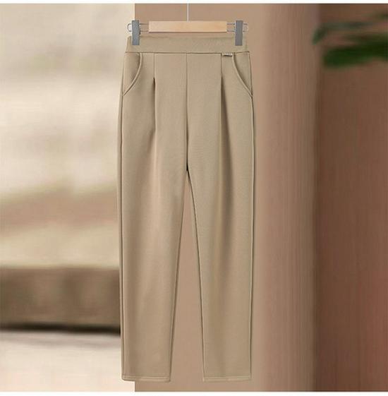 

2026 Women s High-Waisted Loose Cropped Pants - Slimming & Versatile for Spring/Summer 5XL (150-170 lbs) хакі