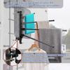 Laundry Drying Rack Aluminum Alloy Heavy-Duty Hanger RV Ladder-Mounted Clothes Drying Rack For Campers Trailer Travel Hotel