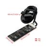 Motherboard 9 Pin USB Header Splitter Male 1 to 4 Extension Splitter Cable Desktop Card 9Pin USB 2.0 Connector Adapter